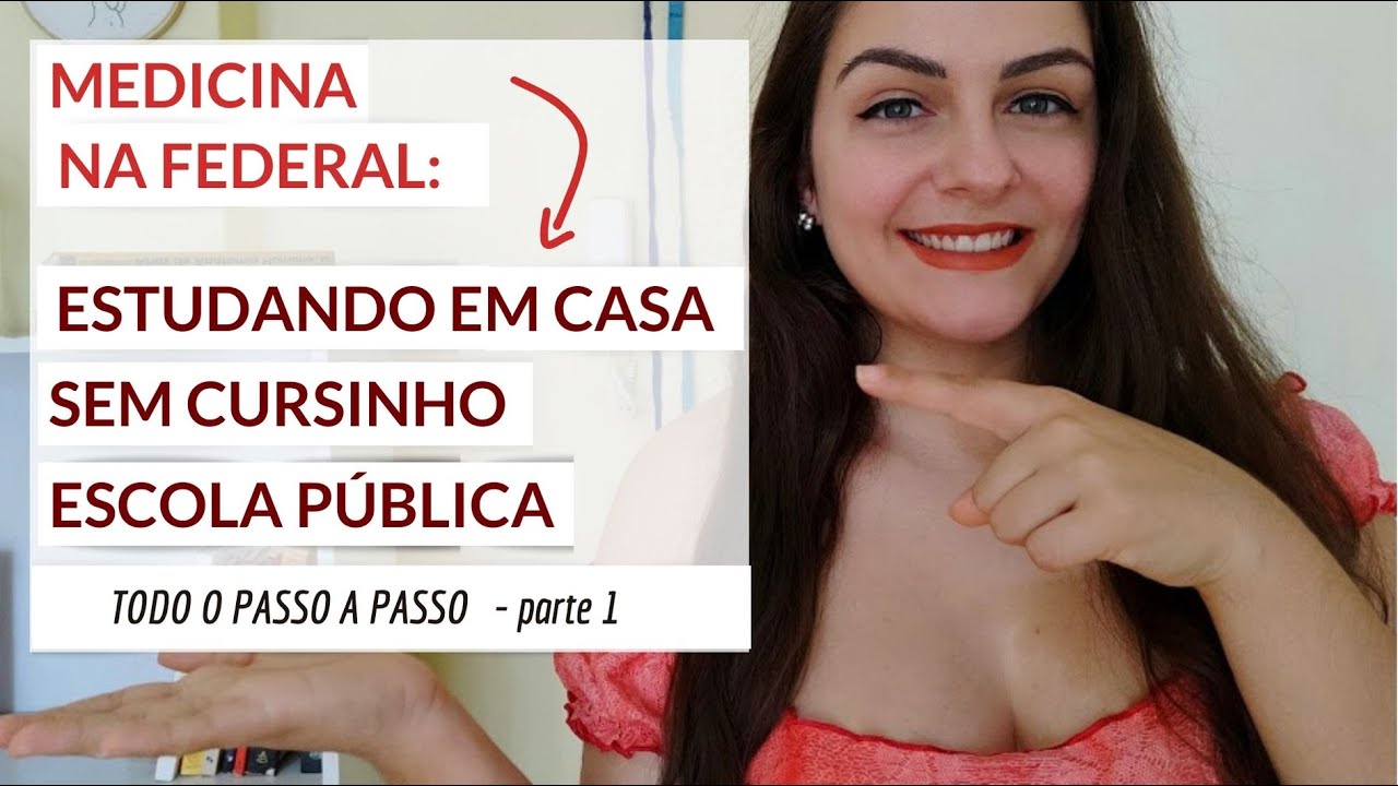 Como passar em MEDICINA estudando EM CASA SEM CURSINHO - passo a passo - parte 1