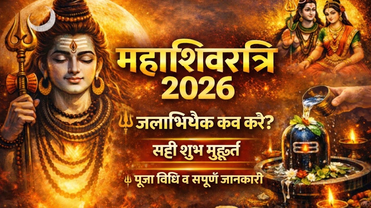 🔱 Mahashivratri 2026जलाभिषेक का सही समय पूजा मुहूर्त#shivratri#youtube video#trending 