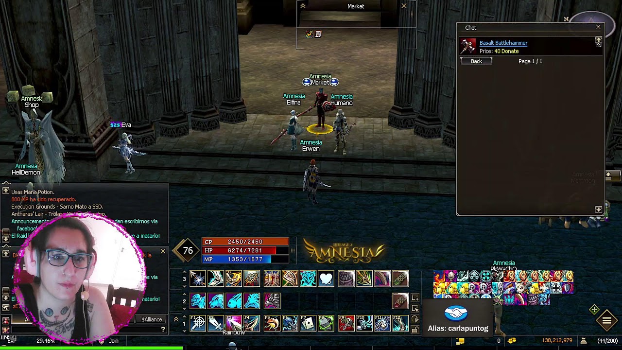 LINEAGE 2 - L2 AMNESIA CHARLA + LEVEO X50