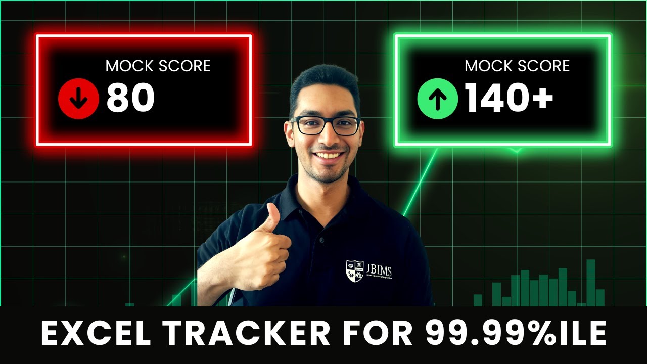 Excel Tracker for CET 99.99%ile (Must Watch!) | JBIMS