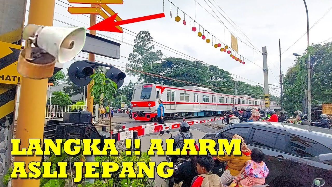UNIK !! Palang Kereta Api JPL 21 Poris Pakai Alarm Asli Jepang !!