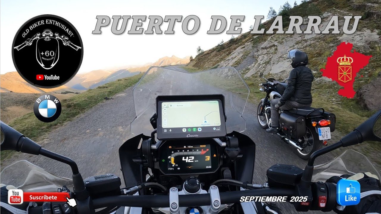 PUERTO DE LARRAU                 OLD BIKER ENTHUSIAST (VIEJOS MOTEROS ENTUSIASTAS)