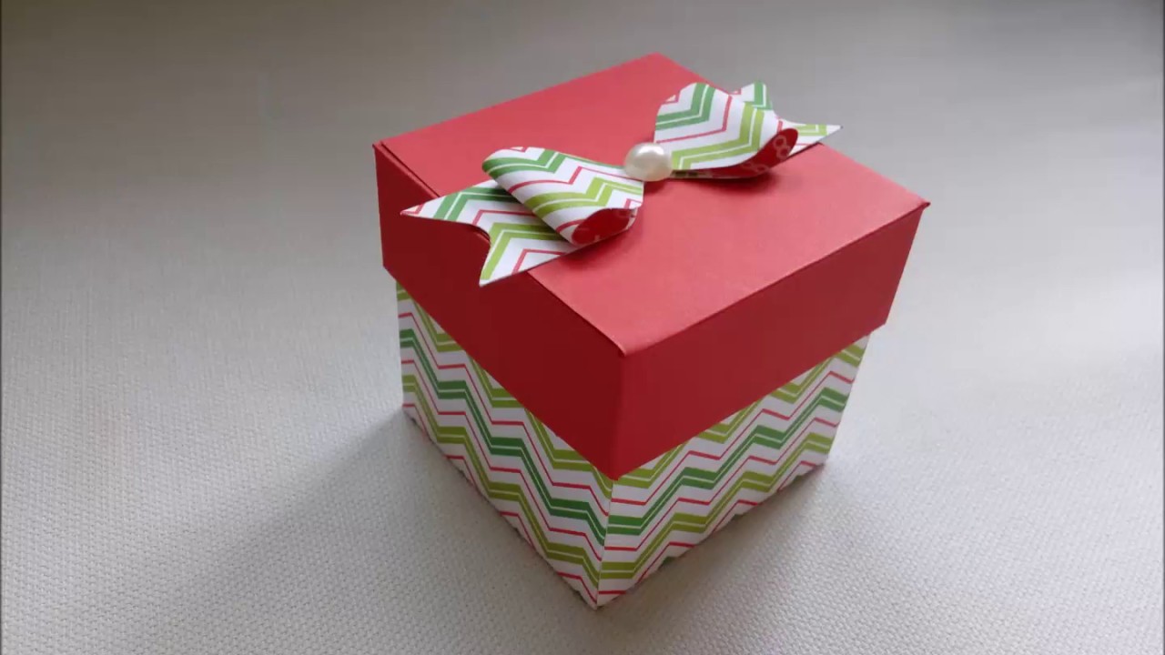 DIY Como hacer cajitas de regalo tutorial scrapbook envelope punch board