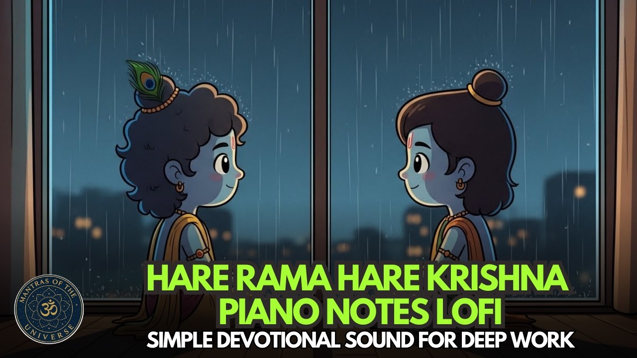 Hare Rama Hare Krishna Piano Notes Lofi | Soft Repeating Notes For Mental Calm