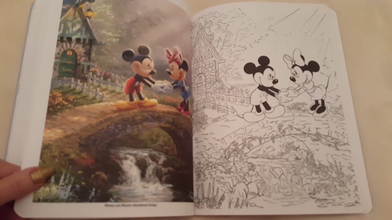 Disney Dreams Collection: Thomas Kinkade studios coloring book