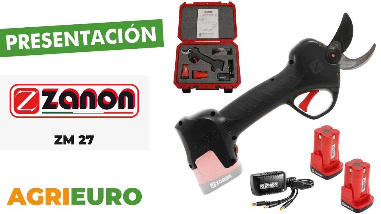 Presentación: Zanon ZM 27 - Tijeras eléctricas de poda - 2x 14,4V 2.5Ah
