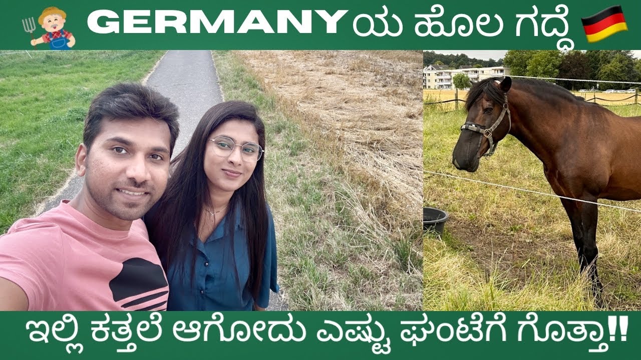 Germany ರೈತರು ಏನ್ ಬೆಳೀತಾರೆ?!👨‍🌾 | ಕುದುರೇನ ಮಕ್ಳು ಥರ ಸಾಕ್ತಾರೆ ಇವ್ರು🐎
