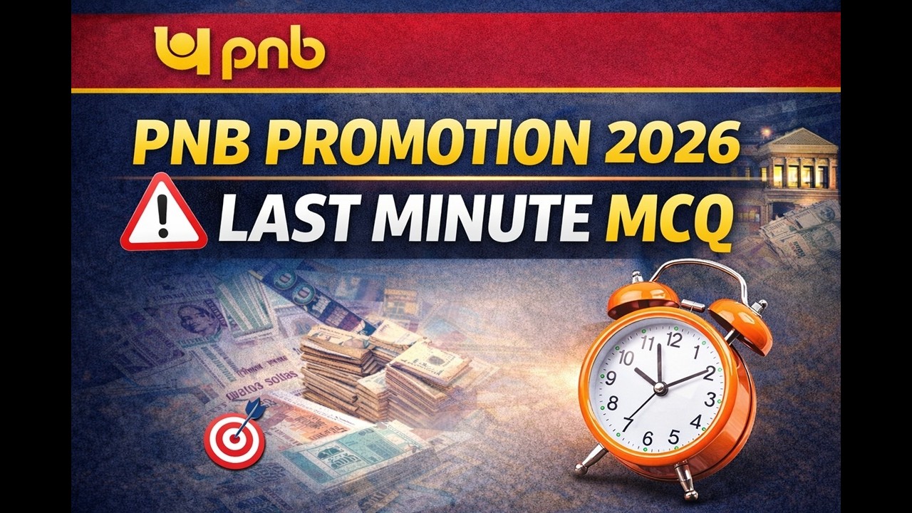 PNB Sub Staff to Clerk Promotion Exam 2026 | Top Important MCQ | Banking Promotion Exam