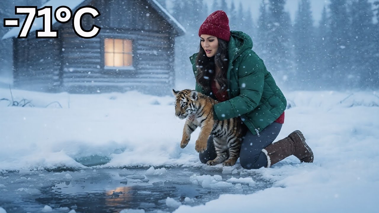 A Young Woman Saved a Freezing Tiger Cub from Siberia’s Deadly Cold ❄️🐯