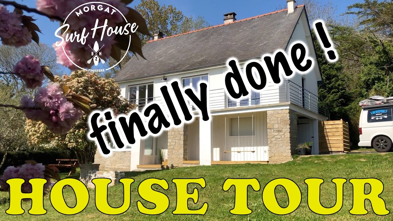 House Tour ! The Morgat Surf House is done, and you can rent it