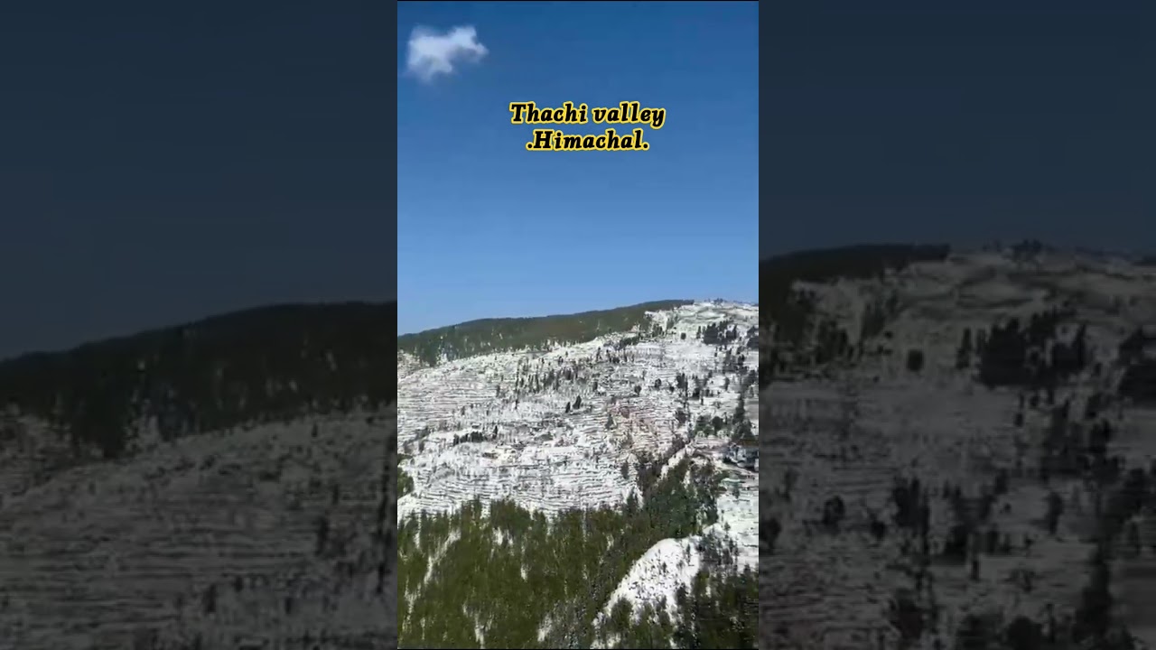 First snowfall in Himachal Pradesh thachi valley 
