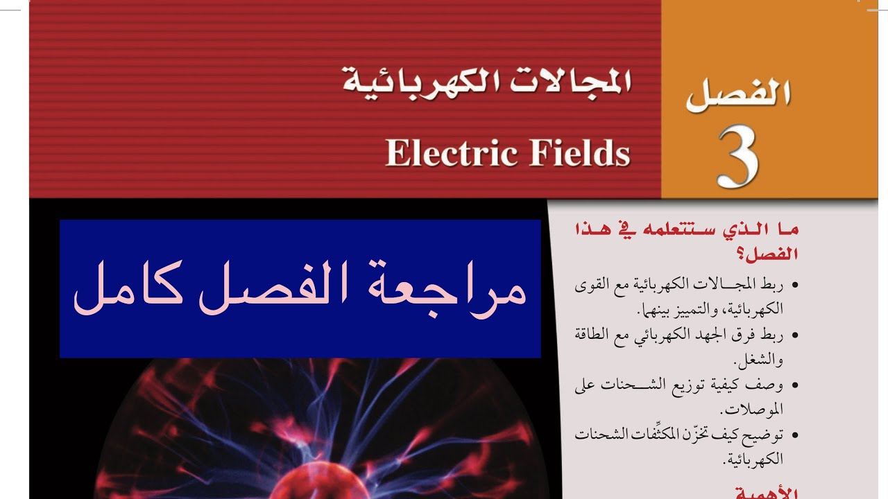 مراجعة الفصل الثالث كاملاً فيزياء ثالث ثانوي الفصل الدراسي الثاني