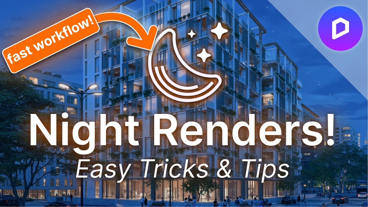 The Fastest Way to Create Night Renders in D5 (AI Hack Included)