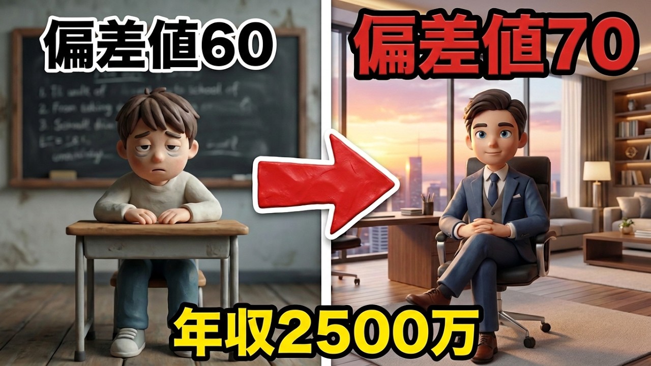 【今すぐ見て】偏差値60と70の決定的な差。年収2500万を狙う「住む世界」の違い
