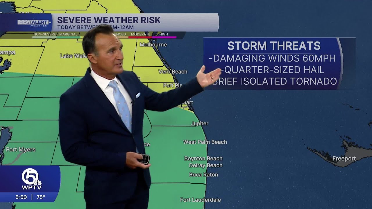 WPTV First Alert Weather Forecast for morning of March 16, 2026