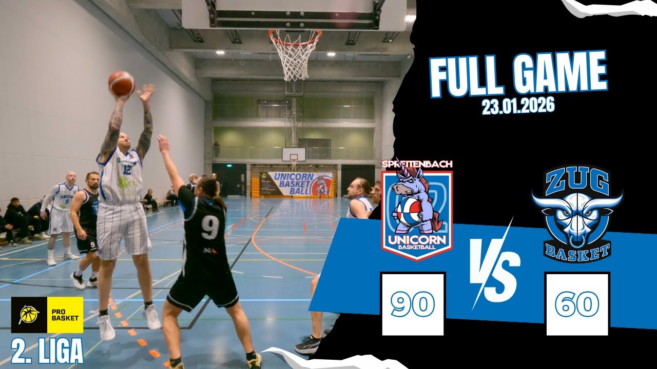 ProBasket 2. Liga - Full Game - Unicorn 02 Spreitenbach vs. Zug Basket