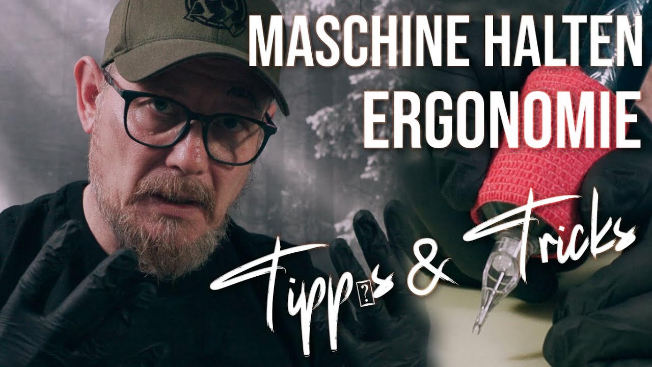 Tattoo, der richtige Winkel, Ergonomie, Tipps für Lange Linien.