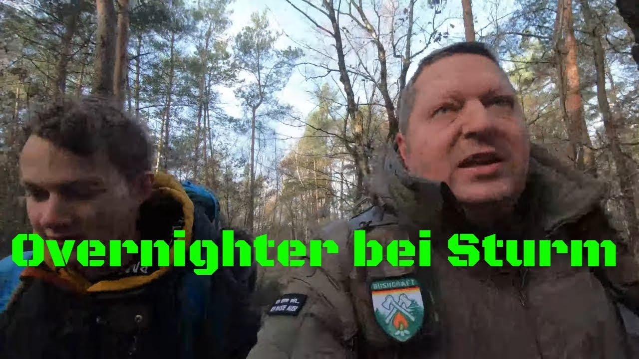 Overnighter - bei Sturm im Wald
