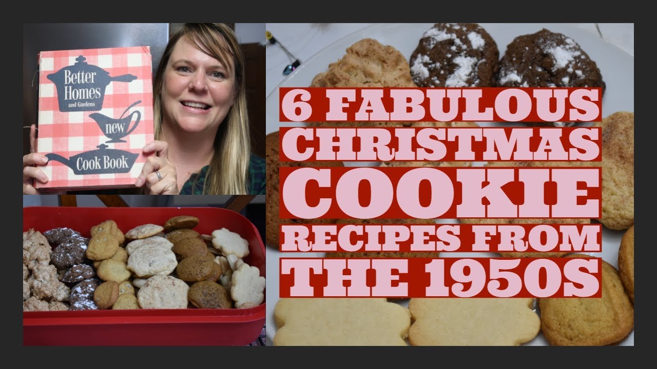 VINTAGE CHRISTMAS COOKIE MEAL PREP | 6 DIFFERENT AMAZING RECIPES FROM THE 1950S