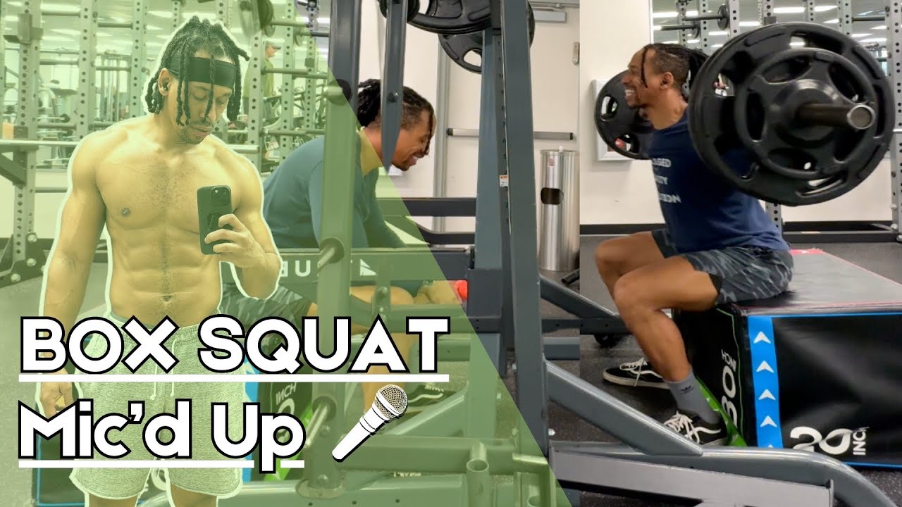 Box Squat Wit Me  🎤 Mic'd Up Workout