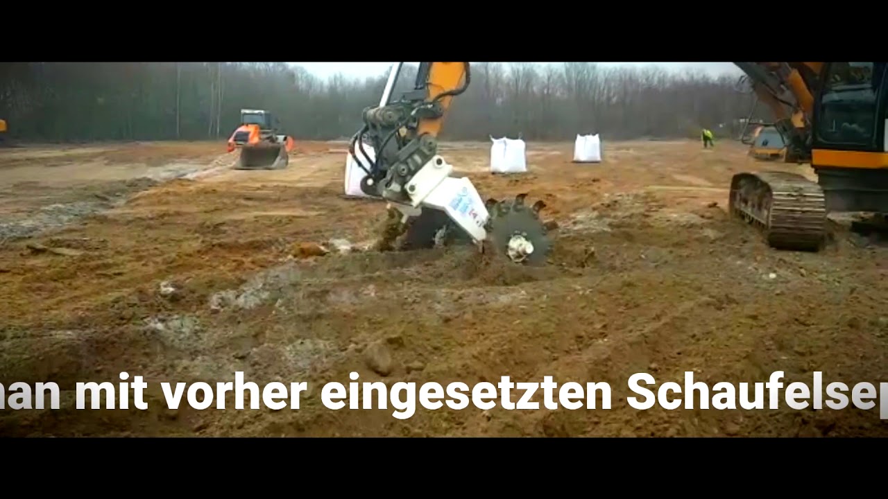 Stehr ExMix 10 - Bagger-Bodenmischer im Praxiseinsatz bei Hilden