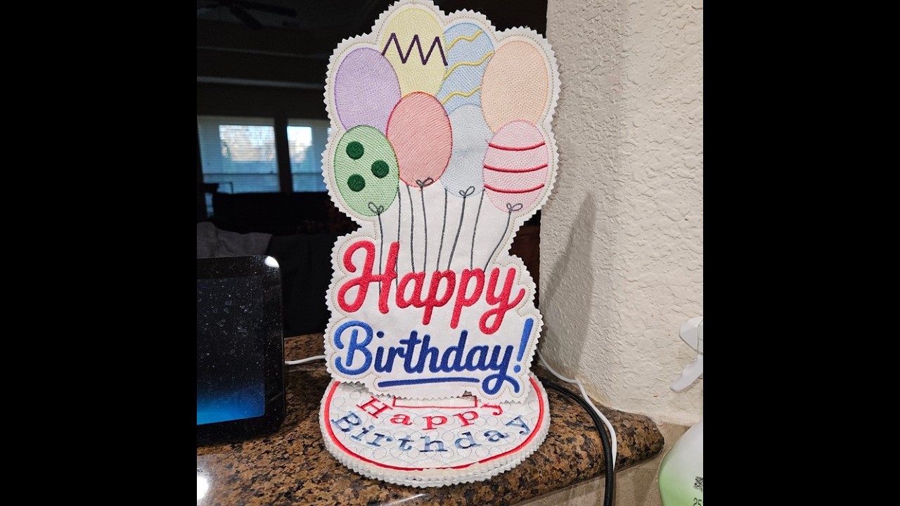 Paper Towel Holder Decor - Happy Birthday Balloons Instructional Video