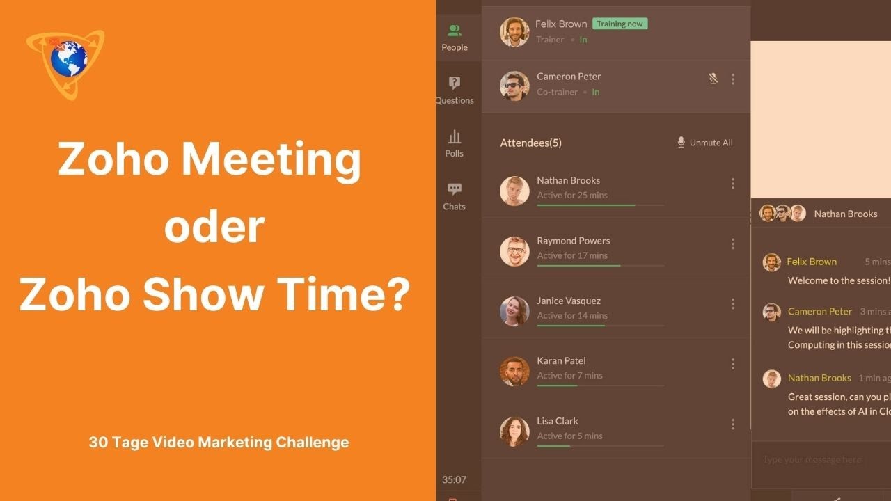 Zoho Meeting oder Zoho Show Time - was ist besser?
