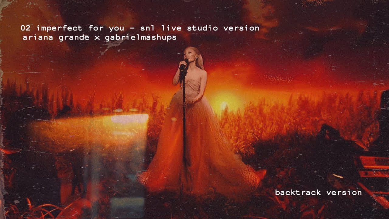 02 ariana grande - imperfect for you [live instrumental - backtrack] (snl live studio version)