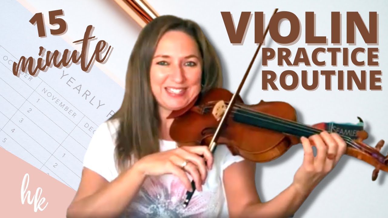 15 Minute Daily Violin Exercises Practice Calendar