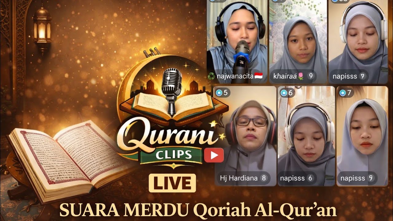 Live Qoriah Al-Qur'an Merdu | Dengarkan Pakai Headset 