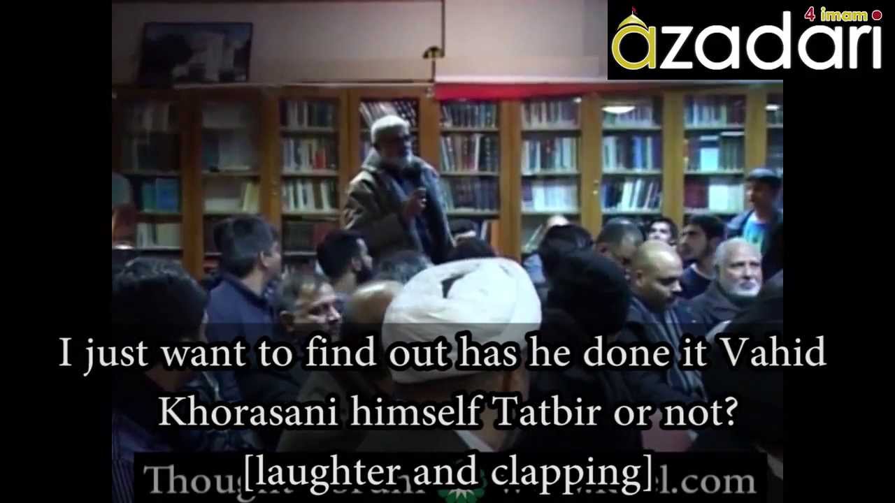 Mocking the Grand Maraje' in the Islamic Centre of England - Azadari4Imam