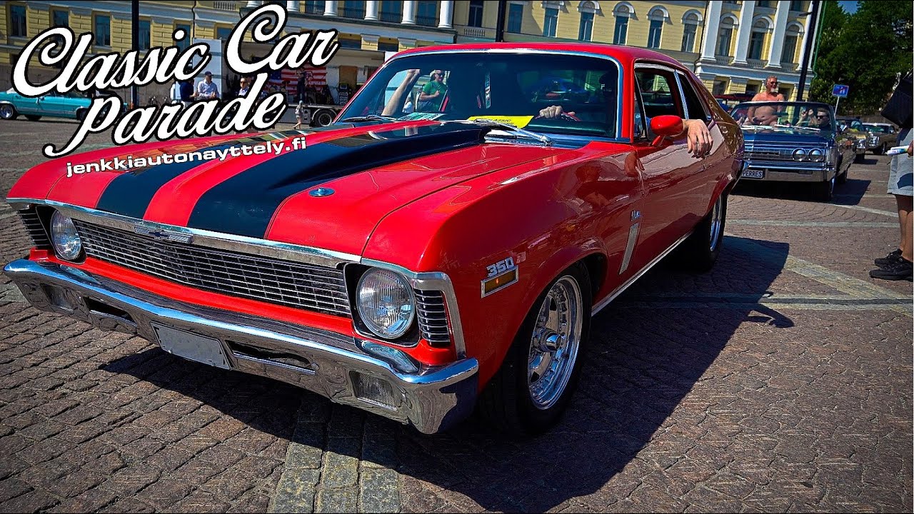 Powerhouse American Muscle & Classics!! - Classic Car Parade 2024 |Helsinki|