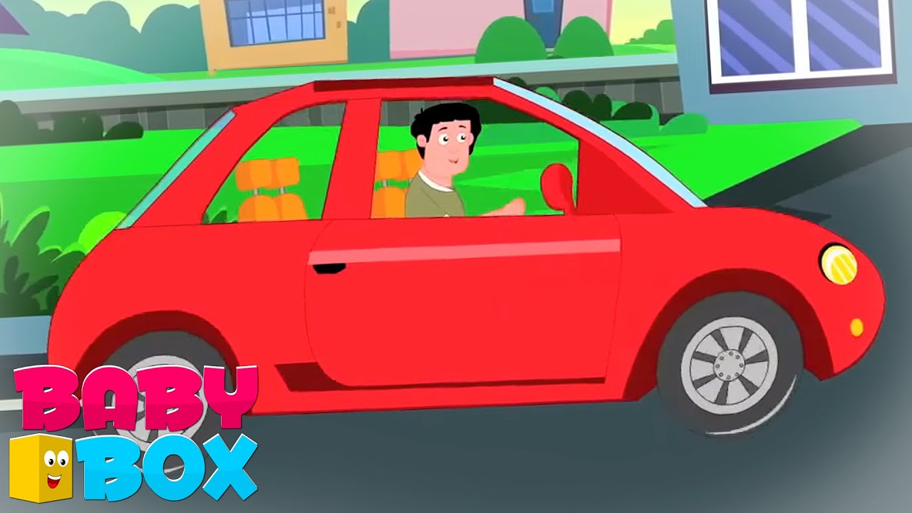 Daddy's Red Car | Cars Song | Nursery Rhymes and Kids Songs with Baby Box