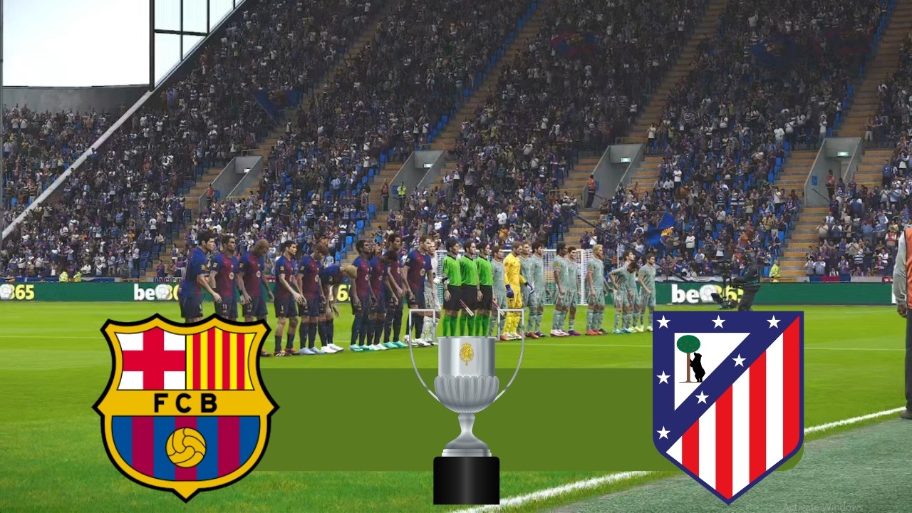 Barcelona vs Atlético de Madrid | Full Match All Goals ! efootball Pes Simulation | Copa del Rey