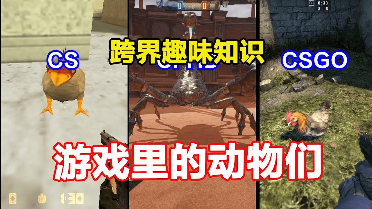 关于CS、CFHD和CSGO里的动物们有趣的知识探索！