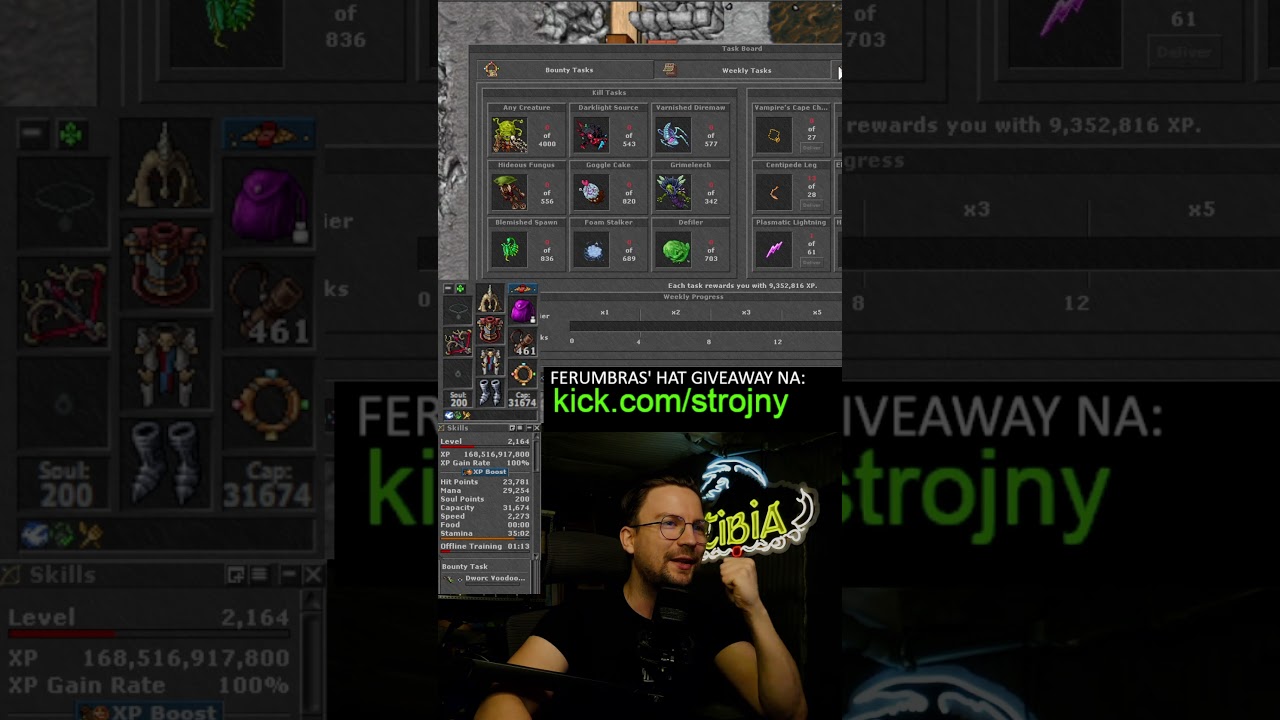 NAJDROŻSZE WEEKLY TASKI JAKIE MIAŁEM 2164 RP! #tibia #taski #secura