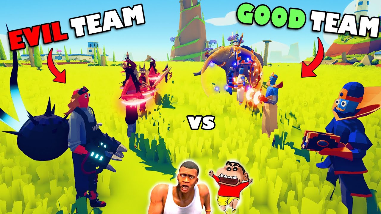 EVERY TEAM vs EVERY TEAM | EVERY UNIT vs EVERY UNIT in Totally Accurate Battle | Shinchan Chop AMAAN