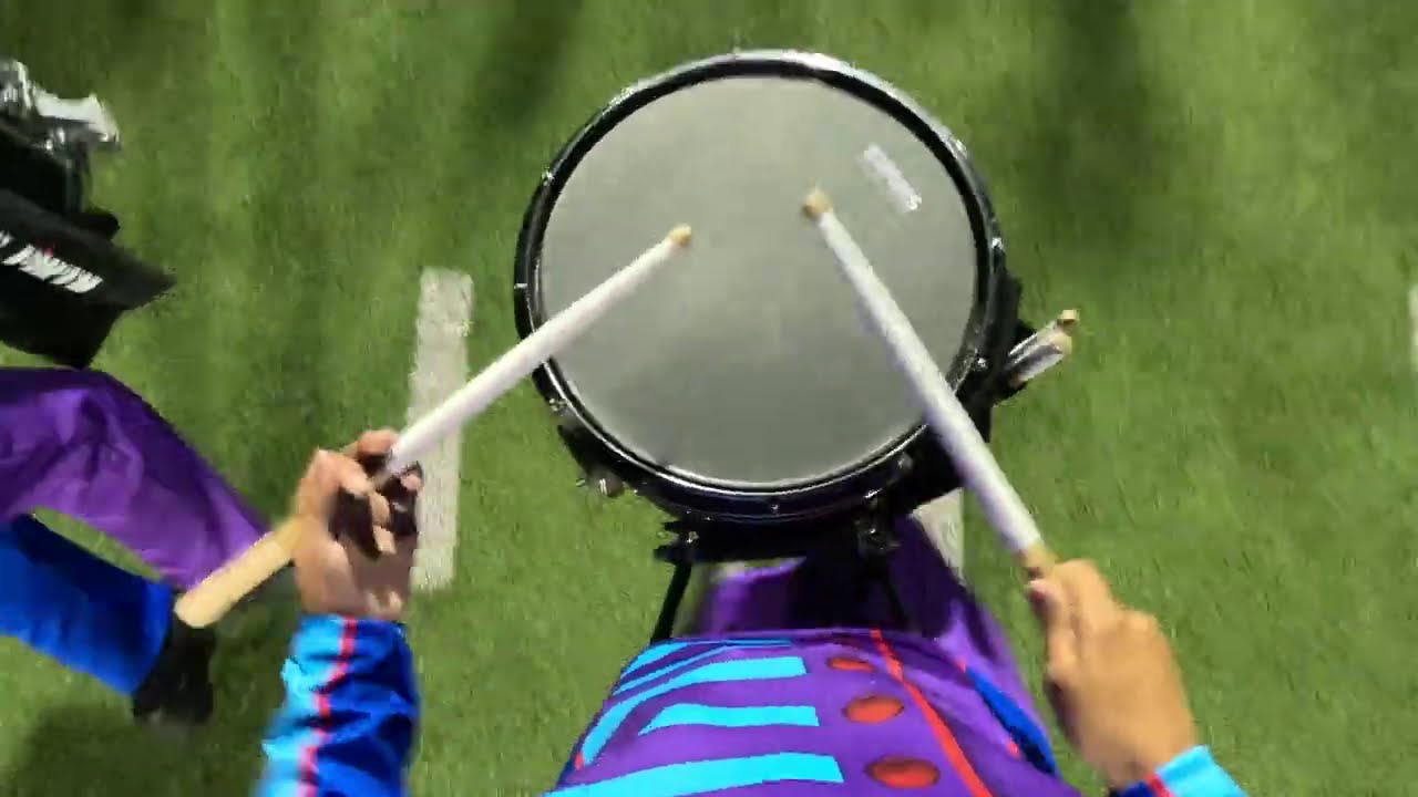 The Woodlands HS Marching Band Snare Cam 2024 - Justice Dutchover