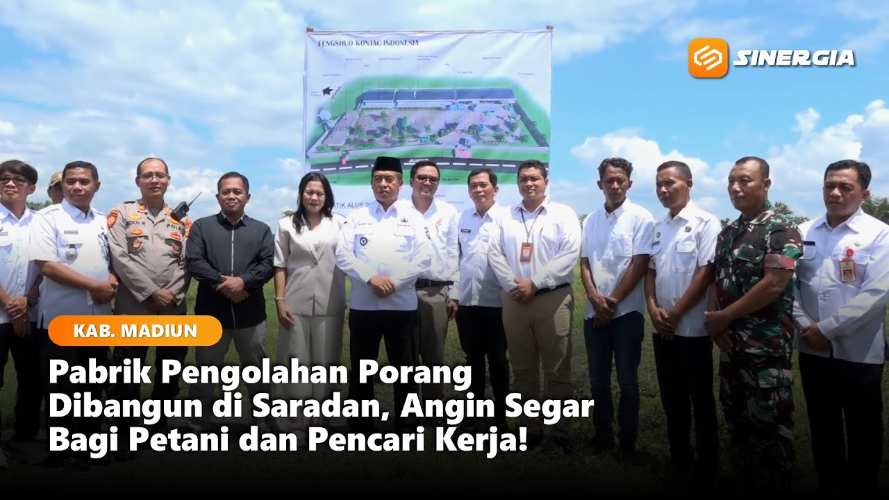 KAB. MADIUN - Pabrik Pengolahan Porang Dibangun di Saradan! Siap Serap Tenaga Kerja