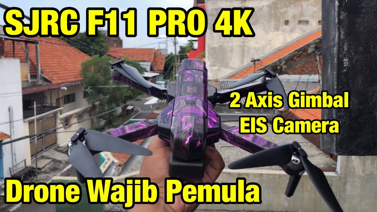SJRC F11 PRO 4K Video Jernih Banget Landing Di tangan