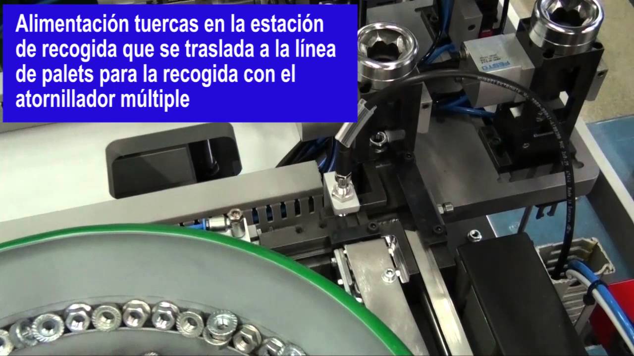 Atornillador multiple y estacion de recogida pick and place
