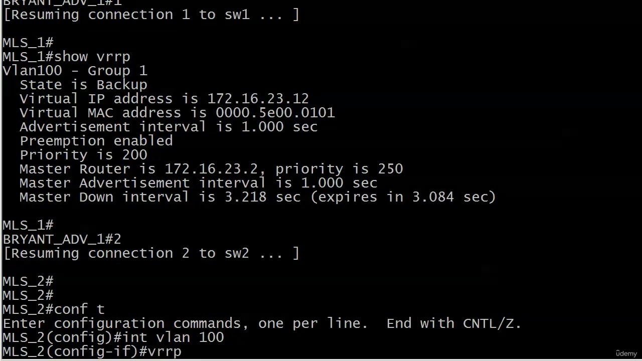 67 MLS 13  VRRP Load Balancing