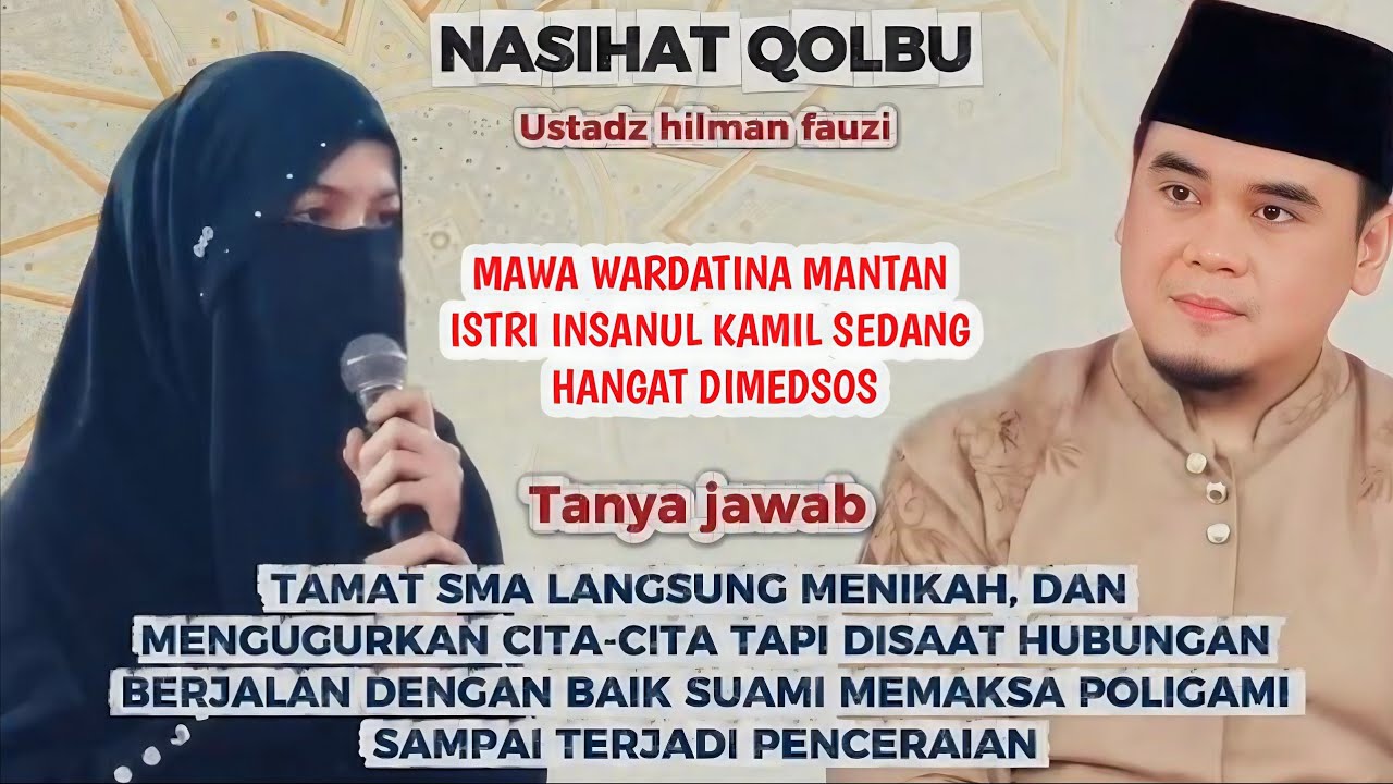 ❗MENGUGURKAN CITA2 DEMI NIKAH MUDA TAPI TERNYATA PERBUATAN SUAMI ❗tanya jawab ustadz hilman fauzi 