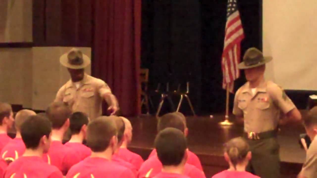 Drill Instructors are introduced - Oklahoma Poolee Family Day