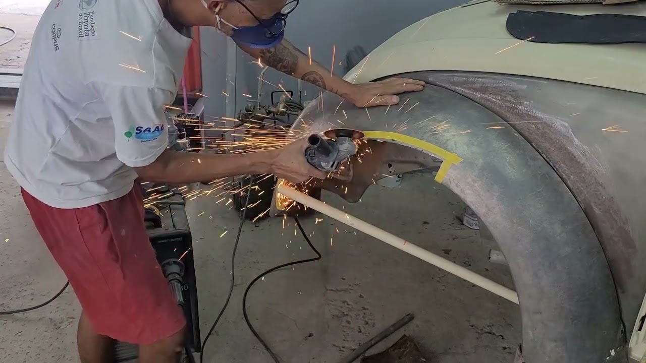 Restauração dos paralamas fusca!!!Mig ou Oxiacetileno?????