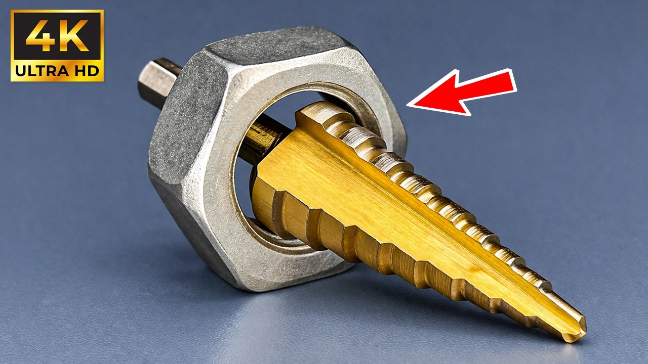 Never Buy A New Step Drill Bit! Easy Way To Sharpen Step Drill Bits in Just 3 Minutes Like a Pro