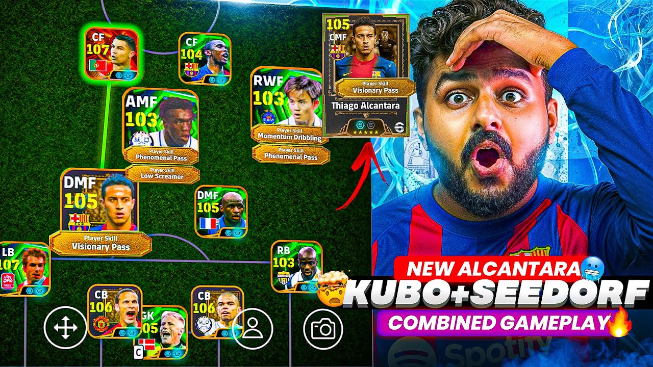 106 NEW THIAGO ALCANTARA - MIDFIELD MAESTRO🪄 KUBO🤡 | SEEDORF🔥 SPANISH MIDFIELDERS COMBINED GAMEPLAY🤯