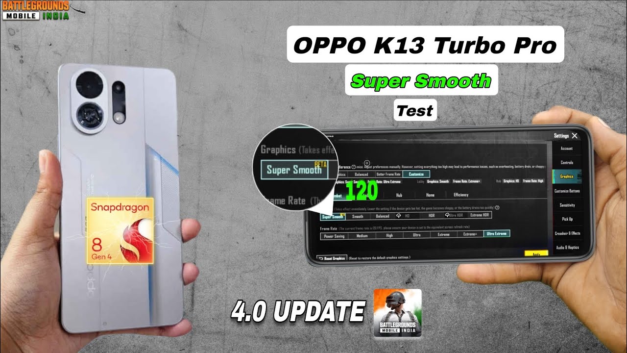 Oppo K13 Turbo Pro BGMI | ( Super Smooth + 120 FPS ) 🔥 Test 