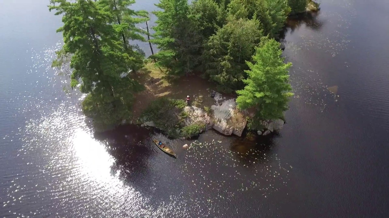 Kawartha Highlands - Drone video of Sucker lake