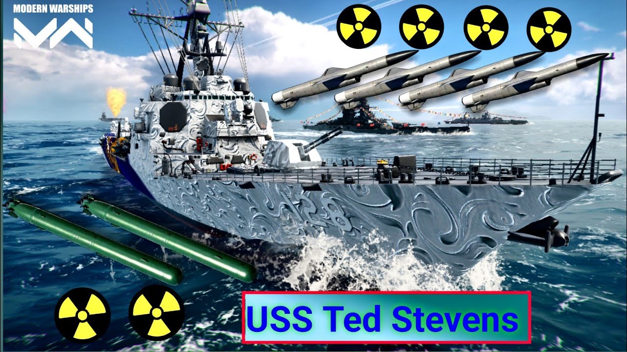 USS Ted Stevens With P-500 Bazalt Nuclear Missile Gameplay Modern Warship